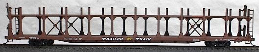 Bi-Level Open Auto Rack -- TTX Data Only (Mineral Red)