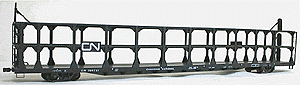 Tri-Level Open Auto Rack -- Canadian National