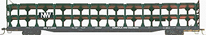 Tri-Level Open Auto Rack -- Norfolk & Western