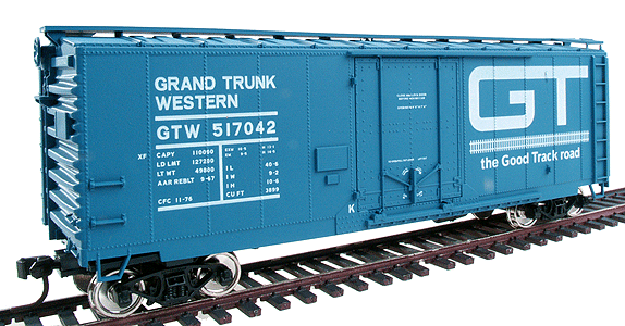 Accuready(TM) AAR 40' Steel Plug Door Boxcar Assembled -- Grand Trunk Western