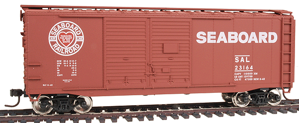 Accuready(TM) 40' AAR Steel Double-Door Boxcar - Assembled -- Seaboard System