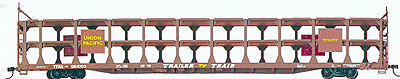 Tri-Level Open Auto Rack -- Union Pacific (Oxide) - Walthers Exclusive Roadname