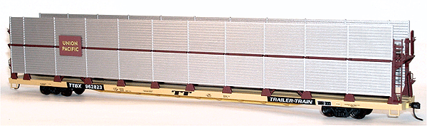 89' Partially Enclosed Bi-level Auto Rack - Plastic Kit -- Union Pacific
