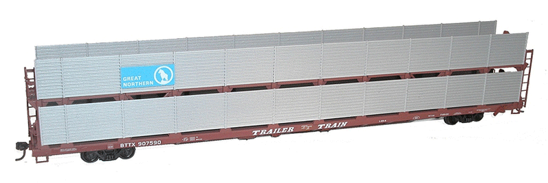 89' Partially Enclosed Bi-Level Auto Rack - Kit -- Great Northern