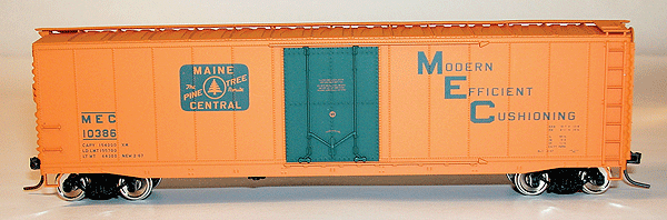Accuready(TM) AAR 50' Riveted Plug Door Boxcar Assembled -- Maine Central