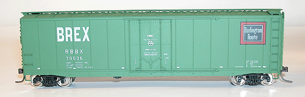 Accuready(TM) AAR 50' Riveted Plug Door Boxcar Assembled -- Chicago, Burlington & Quincy