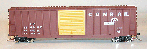 Accuready(TM) AAR 50' Modern Exterior Post Boxcar Assembled -- Conrail