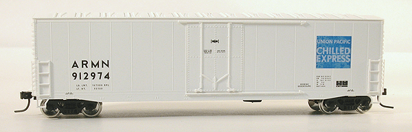 Accuready(TM) AAR 50' Welded Steel Plug Door Boxcar Assembled -- Union Pacific Chilled Express