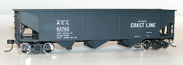 Accuready(TM) AAR 70-Ton Offset Side Tripple Hopper Assembled -- Atlantic Coast Line