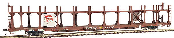 89' Bi-Level Open Auto Rack - Ready to Run -- Wabash