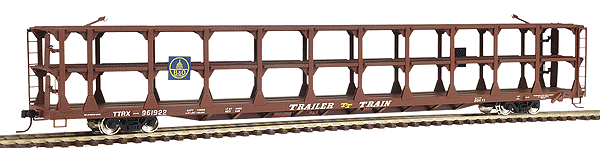 89' Bi-Level Open Auto Rack - Ready to Run -- Baltimore & Ohio