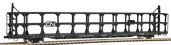 89' Bi-Level Open Auto Rack - Ready to Run -- Canadian National