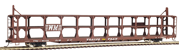 89' Bi-Level Open Auto Rack - Ready to Run -- Western Maryland