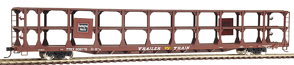 89' Bi-Level Open Auto Rack - Ready to Run -- Chicago, Burlington & Quincy