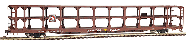 89' Bi-Level Open Auto Rack - Ready to Run -- Great Northern