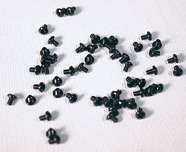 2-56 x 1/8" Screws -- Phillips Black Oxide pkg(50)