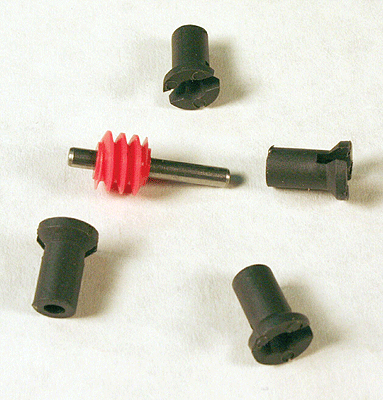 Hex Female Worm Coupling shaft size 3/32" dia. (Worm gear not included) -- pkg(4)