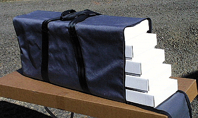 Hobby Tote System w/Gray Nylon Carrying Case -- 4 High-Sided Containers