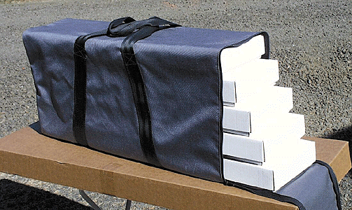 Hobby Tote System w/Nylon Carrying Case -- 5 Low-Sided Containers-1