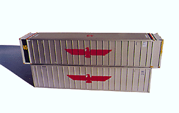 40' Ribbed-Side Containers -- Undecorated