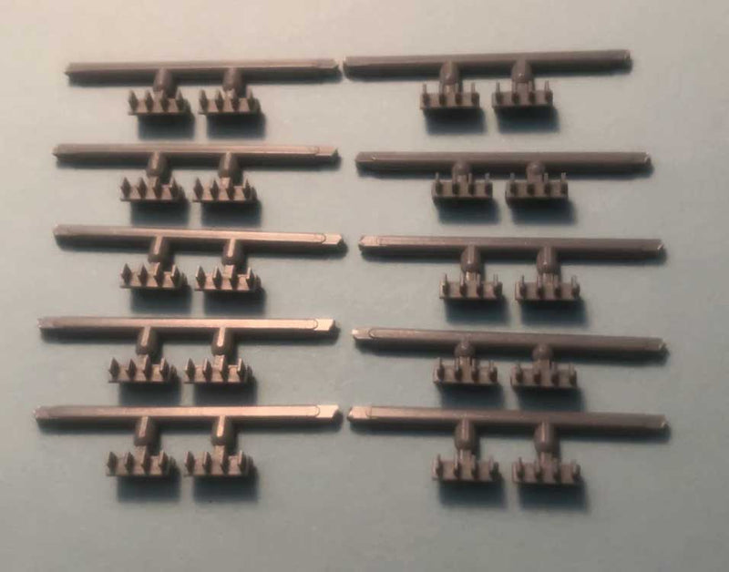 Gunderson Intermodal Well Car Parts -- Flippers pkg(20)