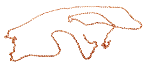 Brass Chain - 12"  30.5cm -- 40 Links Per Inch
