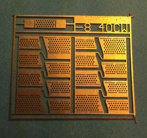 Brass Diesel Steps For Railpower Shells -- 8-40CW