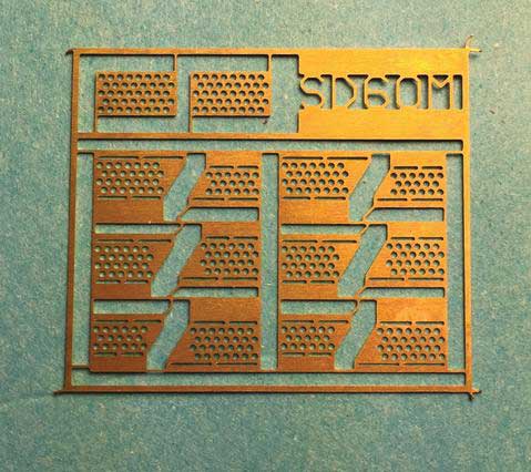 Brass Diesel Steps For Railpower Shells -- SD60M