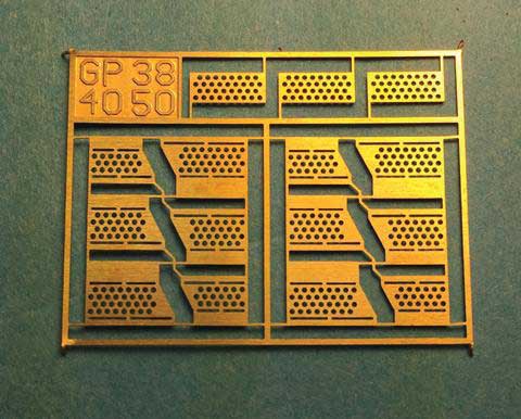 Brass Diesel Steps For Athearn Shells -- GP60, 50, 40, 38