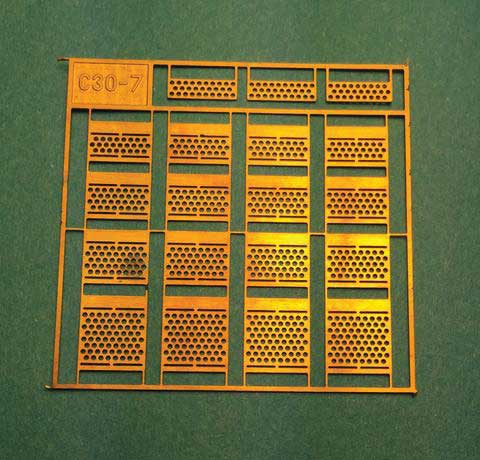 Brass Diesel Steps For Railpower Shells -- C30-7