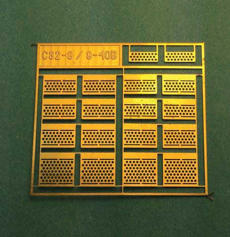 Brass Diesel Steps For Railpower Shells -- C32-8/8-40B
