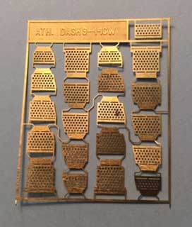 Brass Diesel Steps For Athearn Shells -- C44-9W, AC4400