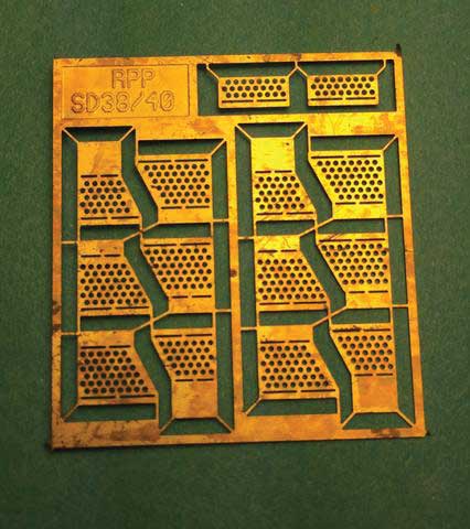 Brass Diesel Steps For Railpower Shells -- SD40, SD38