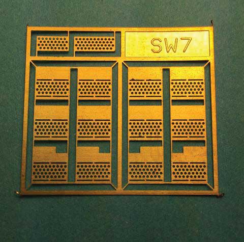 Brass Diesel Steps For Athearn Shells -- SW7