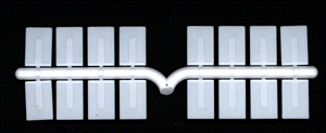 Mud Flaps for Trucks or Trailers pkg(16) -- White Plastic