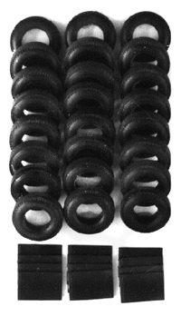 Vinyl Tire Set -- pkg(24)