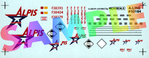 Decals - For 53' Plate Trailers -- Alpis