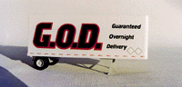 Decals - For 28' Wedge Trailer -- Guaranteed Overnight Deliver - G.O.D.