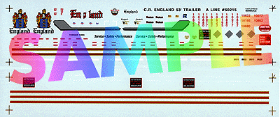 Decal - For 53' Reefer Trailer -- C.R. England