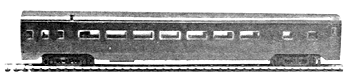 85' Pullman-Standard Streamlined Passenger Car (Undecorated) -- Coach