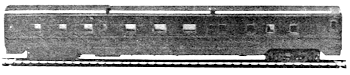 85' Pullman-Standard Streamlined Passenger Car (Undecorated) -- 6-6-4 Sleeper