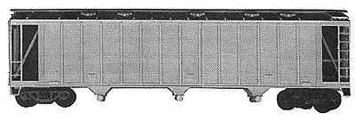 3500 Cubic Foot 3-Bay Dry Flo Covered Hopper -- Undecorated