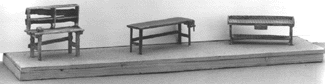 Work table set of 3pcs