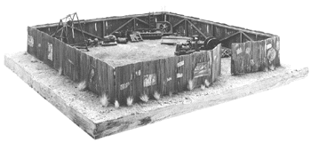 Corrugated Iron Fence Kit w/Working Gates