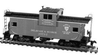 Wide Vision Caboose -- Delaware & Hudson