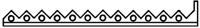 Ridge Trim; pkg(10) Unpainted Metal Castings