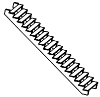 Stairs & Steps -- Stair Section - Open 2-3/4"