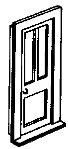 Doors -- Three-Panel pkg(4)