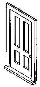 Doors -- Four-Panel pkg(4)