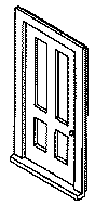 Doors -- Four-Panel pkg(4)